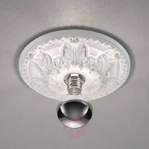Lampa sufitowa Lilly, gips, wygląd stiuku Ø 55,5cm