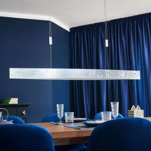 Lampa wisząca LED MALU, antyczne srebro, 119 cm