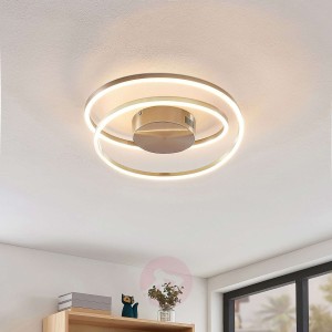 Lindby Davian lampa sufitowa LED ściemniana nikiel