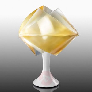 Złota lampa stołowa GEMMY PRISMA
