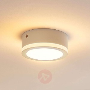 Prosta, okrągła lampa sufitowa LED Quirina