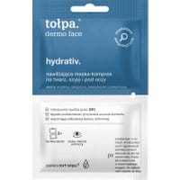 nawilżająca maska-kompres na twarz, szyję i pod oczy, 2x6 ml