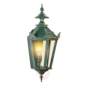 Stylowa lampa ścienna zewnętrzna Oxford zielona