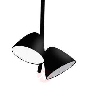 Czarna lampa wisząca LED Flash 2-pkt.