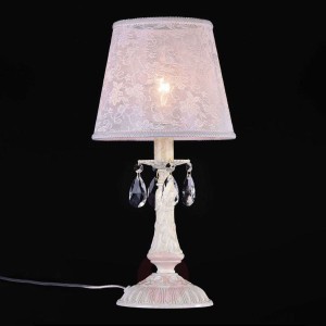 Lampa stołowa Filomena z koronkowym kloszem