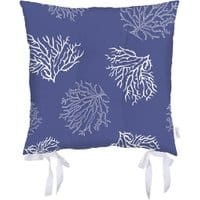 Poduszka na siedzisko Corals Dark Blue 37x37 cm