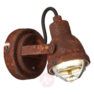Industrialny look - lampa ścienna Bente