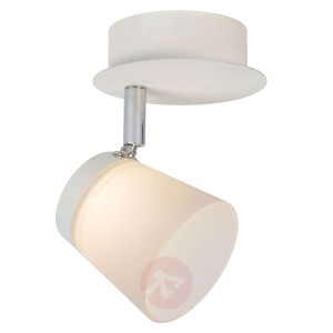 Ruchomy spot sufitowy LED Heloise w kolorze białym