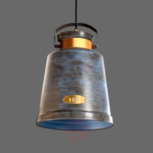 Efektowna lampa wisząca VINTAGE postarzony szary