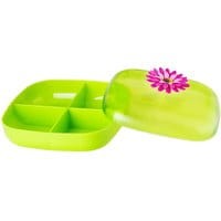 Pudełko z pokrywką na herbatę Flower Power Green