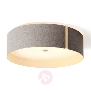 Filcowa lampa sufitowa LARAfelt z LED, szara