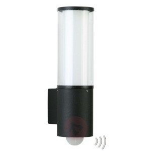 Lampa ścienna Gianna czarna z czujnikiem ruchu