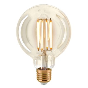 Żarówka LED E27 G95 4,5W Filament Globe złota