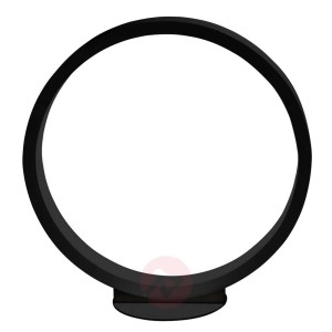 Ściemniana lampa stołowa LED Assolo, czarna, 43 cm