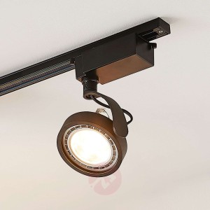 1-fazowy reflektor LED Rick, czarny