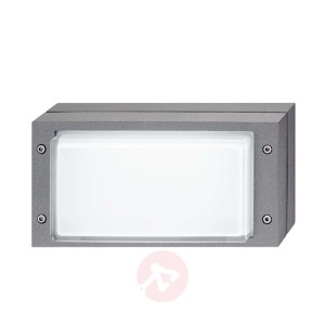 Szara lampa zewnętrzna Bliz z LED