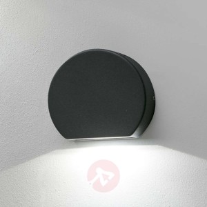 Okrągły kinkiet zewnętrzny LED Pill ciemnoszary