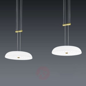 BANKAMP Vanity lampa wisząca 2-pkt. mosiądz