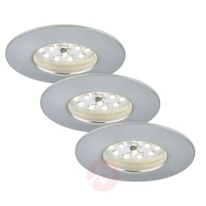 3 sztuk oprawa wpuszczana LED Felia IP44, alu