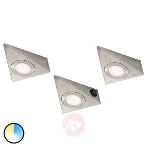 Trójkątna oprawa podszafkowa LED CS, 3 szt