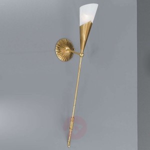 Kinkiet pochodnia RICARDA w złotym kolorze