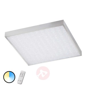 Lampa sufitowa LED Glam, kwadratowa, pilot