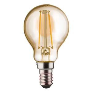 E14 2W 820 żarówka kropla LED, złota