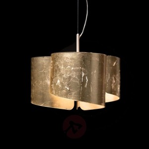 Lampa wisząca Papiro z klasą 3-pkt. złota
