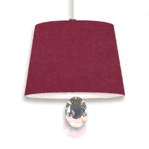 Lampa wisząca Gilda ze szkłem kryształowym 20 cm