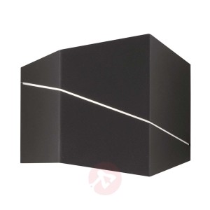 Zorro – nowoczesny kinkiet LED, czarny mat, 18 cm