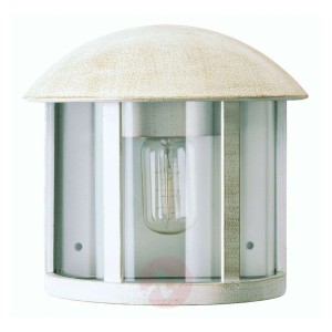 Zewnętrzna lampa ścienna Gerlin biało-złota