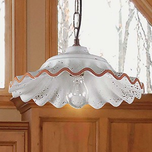 Lampa wisząca TARLO z ceramicznym kloszem