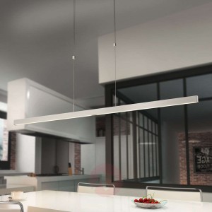 Lampa wisząca LED Pia czujnik nikiel matowy 128 cm