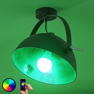 Lampa sufitowa LED Muriel 1-pkt WiFi czarna/srebr.