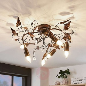 Lampa sufitowa Marlitt, wygięte ramiona, 6-pkt.