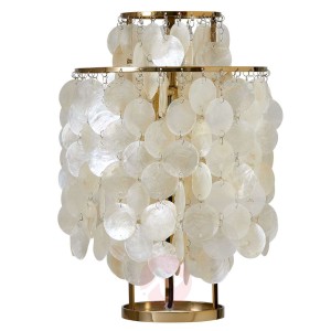 VERPAN Fun 2TM -lampa stołowa masa perłowa mosiądz