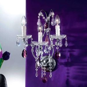 Lampa ścienna w kolorze antycznego srebra ELIARA