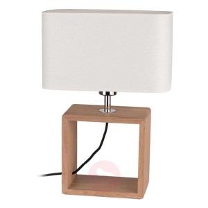 Lampa stołowa Cadre z materiałowym kloszem