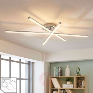 3-punktowa lampa sufitowa LED Korona, ściemniacz