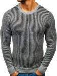Sweter męski szary