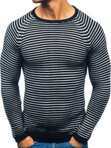 Sweter męski czarny