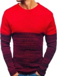 Sweter męski czerwony 