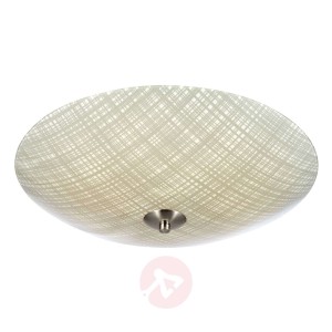Szklana lampa sufitowa LED Cross, 43 cm