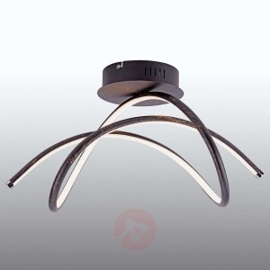 Rdzawa lampa sufitowa LED Violetta