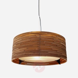 Lampa wisząca Drum z kartonu z recyclingu 61  cm