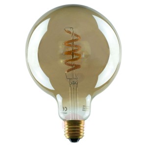 SEGULA LED Globe 125 Curved Spirale E27 8W szara