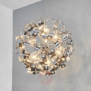 Lśniąca lampa wisząca CURLS z kryształami 50