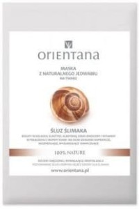 MASKA Z NATURALNEGO JEDWABIU I ŚLUZ ŚLIMAKA - DO TWARZY