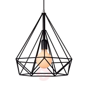 Ujmująca lampa wisząca RICKY, czarna