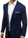 Marynarka męska elegancka granatowa 